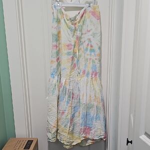Young Fabulous & Broke Tie Dye Maxi Bubble Skirt